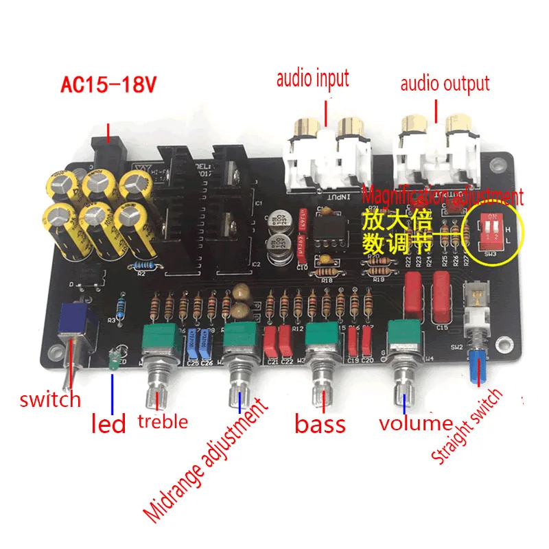 Fever tone готовый усилитель HIFI фронтальная аудиосвязь NE5532 AD712 TL082|Усилители мощности|
