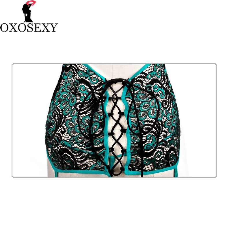 

Hollow Backless Peacock Cheongsam Garter Bandage Sexy Lingerie Women Lace Embroidery Erotic Lingerie Baby Doll Sexy Costumes 434