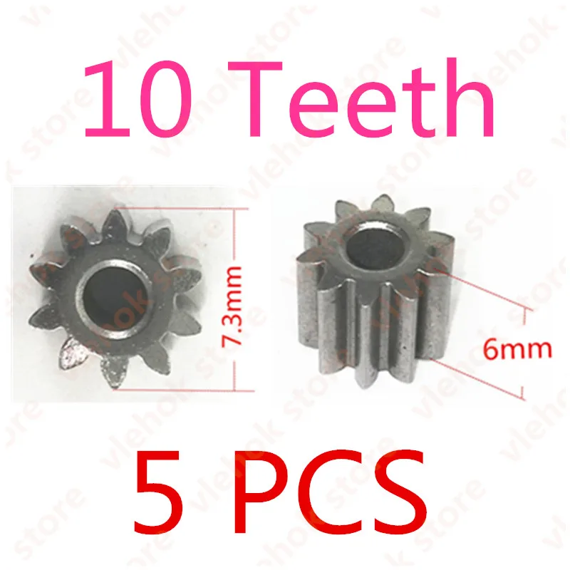 10Teeth 5PCS RS550 двигатель 9,6 в 10,8 в 12 В 14,4 В 16,8 в 18 в Замена для BOSCH DeWALT HITACHI MAKITA METABO Milwaukee Hilti Ryobi DEVON RS-550 - Цвет: 10Teeth 5PCS