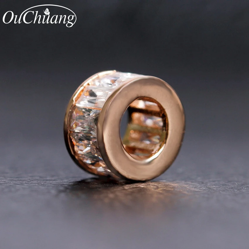 Ouchuang новый бренд DIY квадратный изысканный Шарм Бусины 8 мм Высокое качество