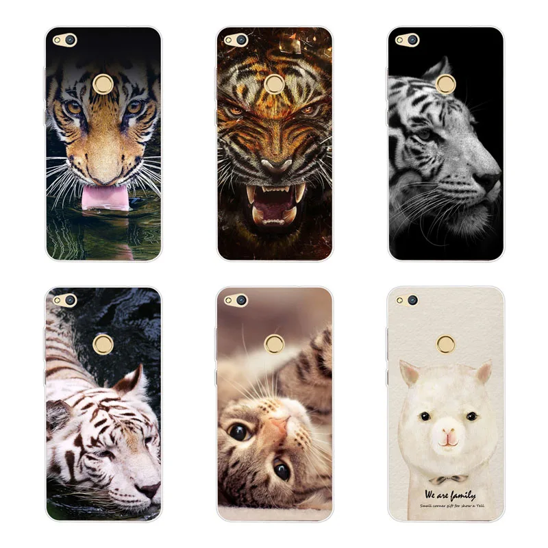 huawei p9 lite 2017 Case Silicon tigon beast Painting Soft TPU Back Cover for p8 honor 8 Phone cases shell |