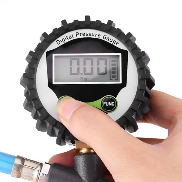 Автомобильный цифровой шиномонтажный манометр Гладкая Ручка Авто монитор