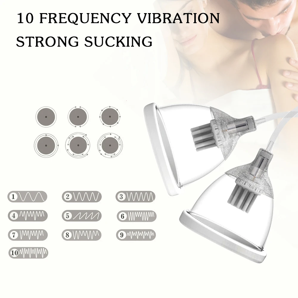 LUOGE 10 скоростной массажер для груди вибратор стимулятор сосков Женский насос