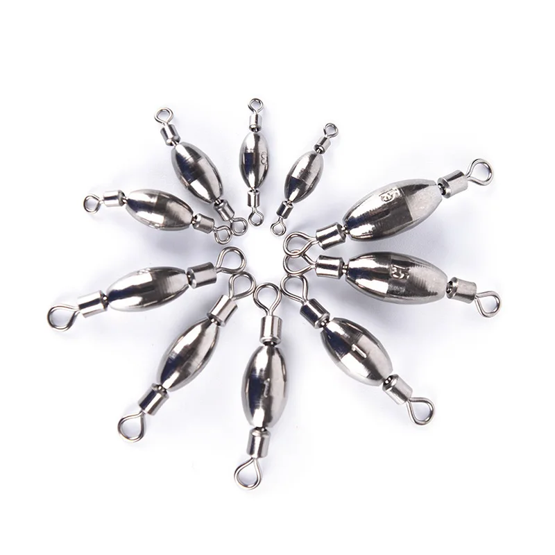 Рыбалка медное грузило Вертлюги вращающиеся свинцовые противовес снасти