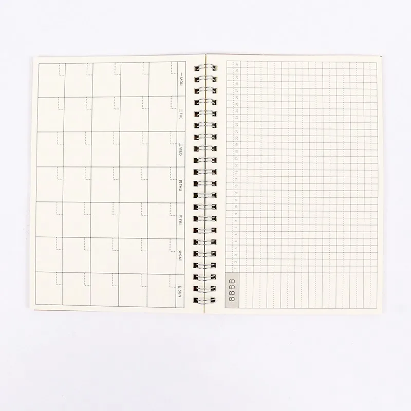 Monthly plan 32K Бизнес еженедельник альбом для рисования школьные канцелярские принадлежности пуля журнал дневник тетрадь блокнот офис 016026 - Цвет: Monthly plan