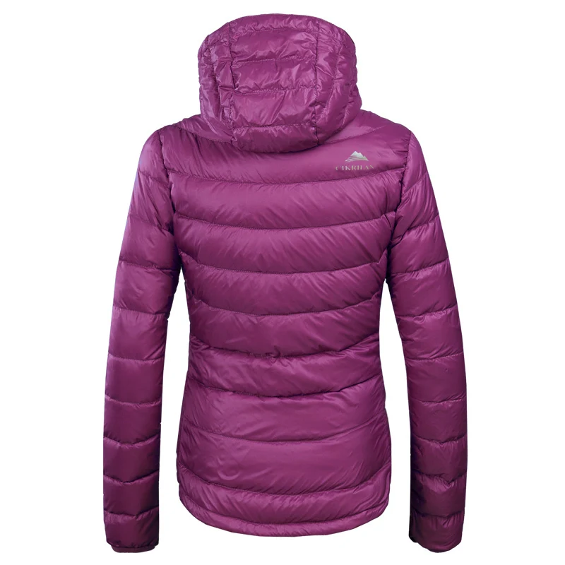 Женский пуховик с капюшоном верхняя одежда 80% утиного пуха теплое пальто