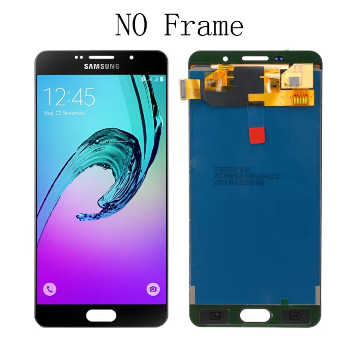 Для samsung Galaxy A7 A710 ЖК сенсорный экран дигитайзер компонент Замена для 5," samsung A710 емкостный экран - Цвет: Black TFT