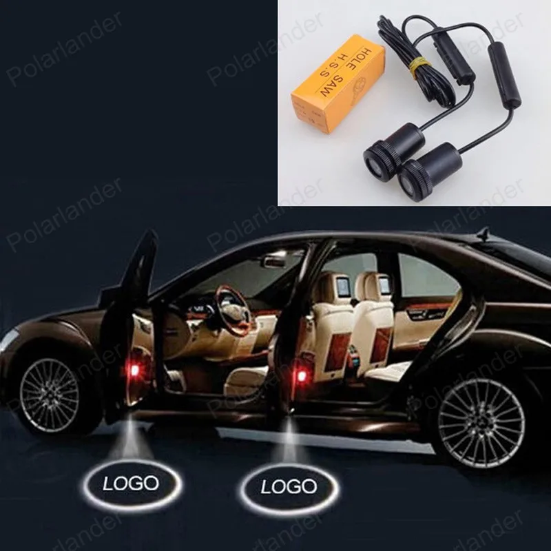 5 Вт прожекторная лампа 2 шт./лот Led авто Логотип Эмблема Лазерная LED дверь