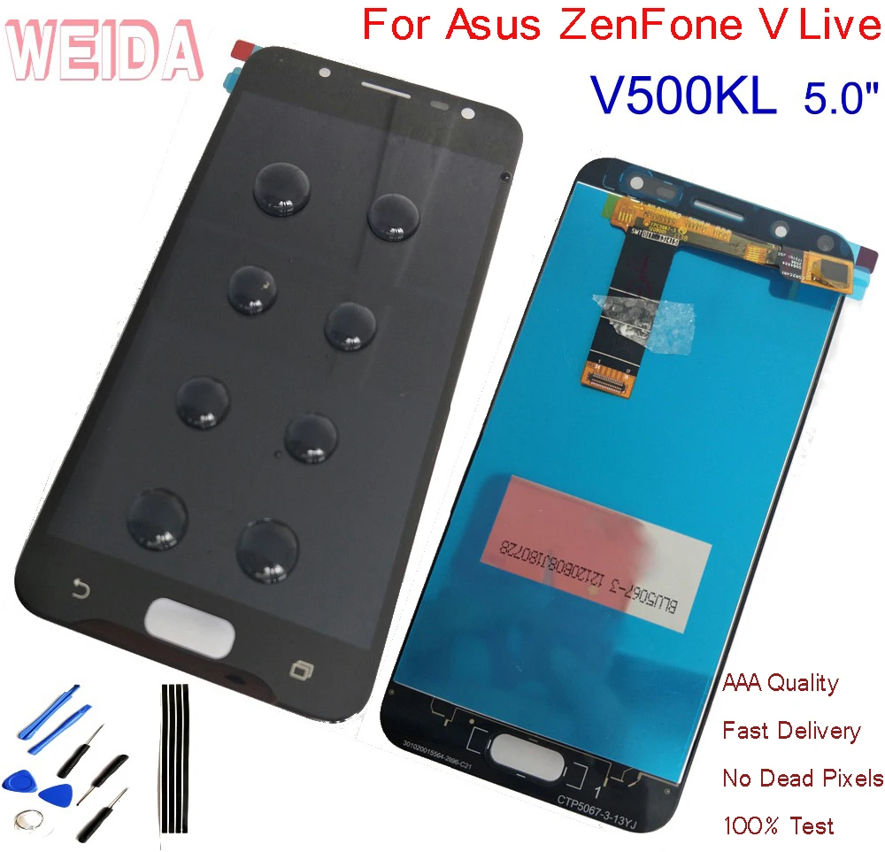 ЖК-дисплей WEIDA для Asus ZenFone V Live V500KL дигитайзер сенсорная панель экран в сборе