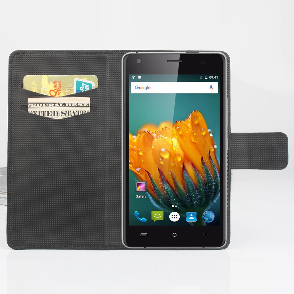 Чехол Бумажник для телефона из искусственной кожи с откидной крышкой Cubot echo чехол