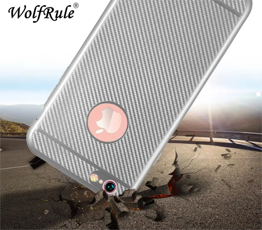 Чехол WolfRule для Apple iPhone 6S мягкий силиконовый резиновый чехол телефона 6 Coque Fundas |
