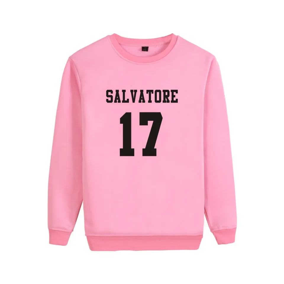 Salvore 17 вампирские дневники Мистик Фолс толстовки TimberWolves с принтом Salvatore17 одежда повседневные хлопковые толстовки без рукавов