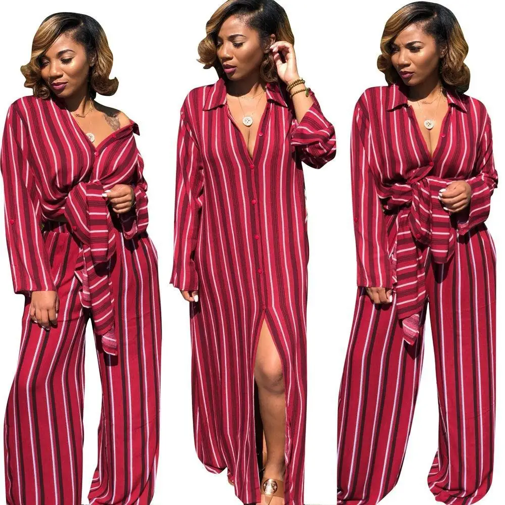 Женский комплект из 2 предметов повседневная женская одежда в полоску двух топы и