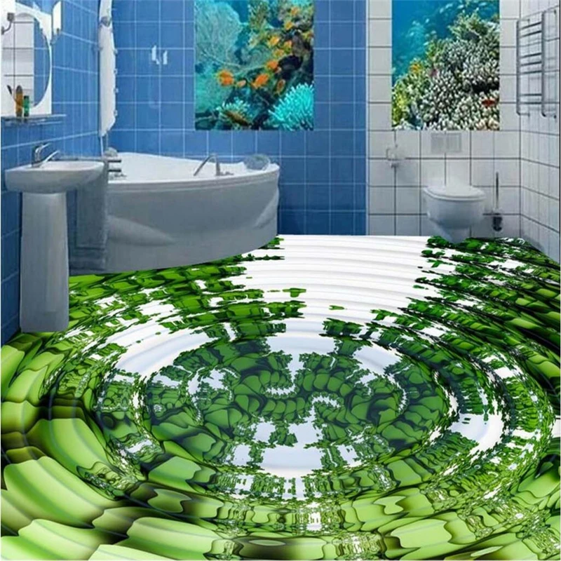 

beibehang Customize any size fresco new 3D floor water wave motion papel de parede 3d para sala atacado papel tapiz