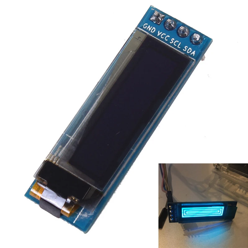 Для Arduino SSD1306 IEC OLED модуль ЖК-дисплея 0,91 дюймов 128x32 IIC Серийный синий 0,9" 12832 ЖК-экран