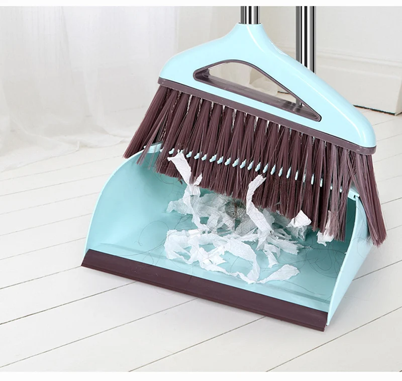 Складной Метла Совок костюм Европейский стиль пластик метла ПП сочетание мягкие волосы чистая беспыльная полезные бытовые чистящие инструменты