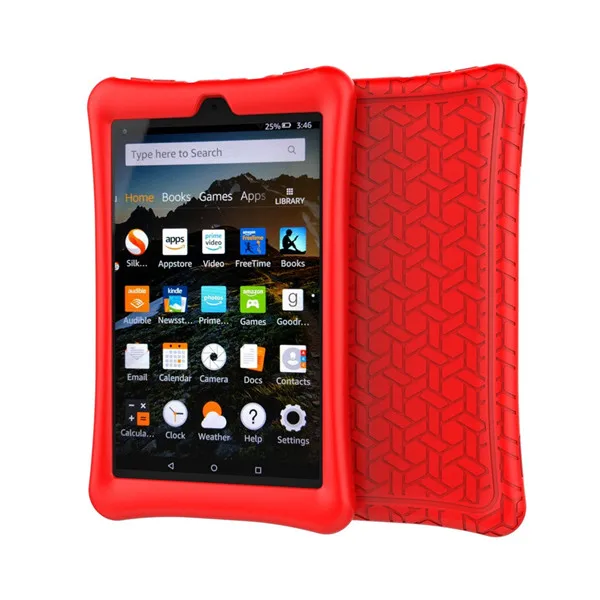 Red Защитный чехол для Amazon Kindle Fire HD 8, чехол для планшета, силиконовый чехол для Amazon Kindle Fire HD 8 / - Цвет: Red