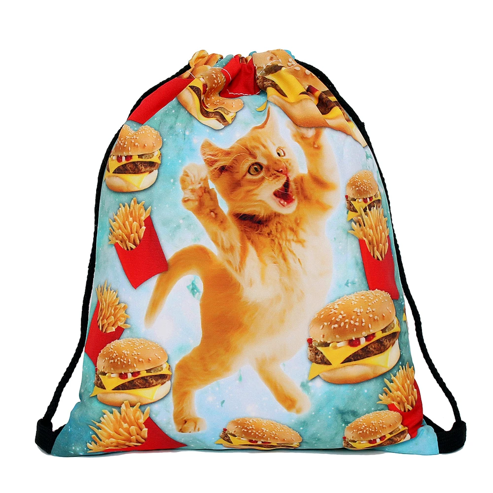 Deanfun женский рюкзак с принтом для пикника mochila feminina harajuku сумка на шнурке мужские