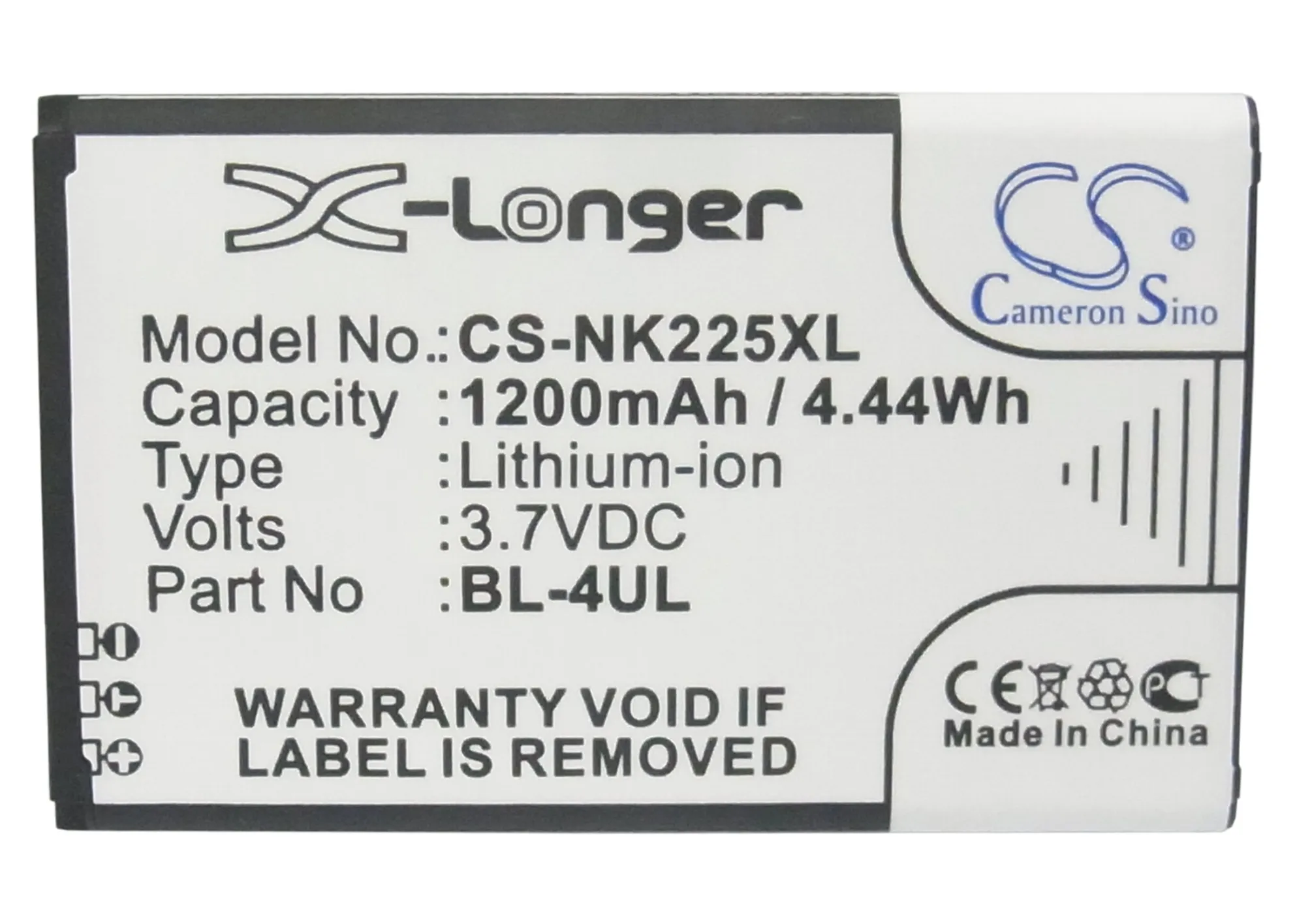 Аккумулятор Cameron Sino 1200 мАч для Nokia 3310 2017 Asha 225 New BL 4UL TA 1008 1030|1200mah battery|cameron sinobattery for nokia