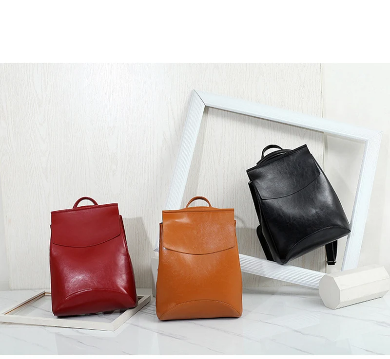 Рюкзак женский из кожи высокого качества для девочек подростков|fashion leather