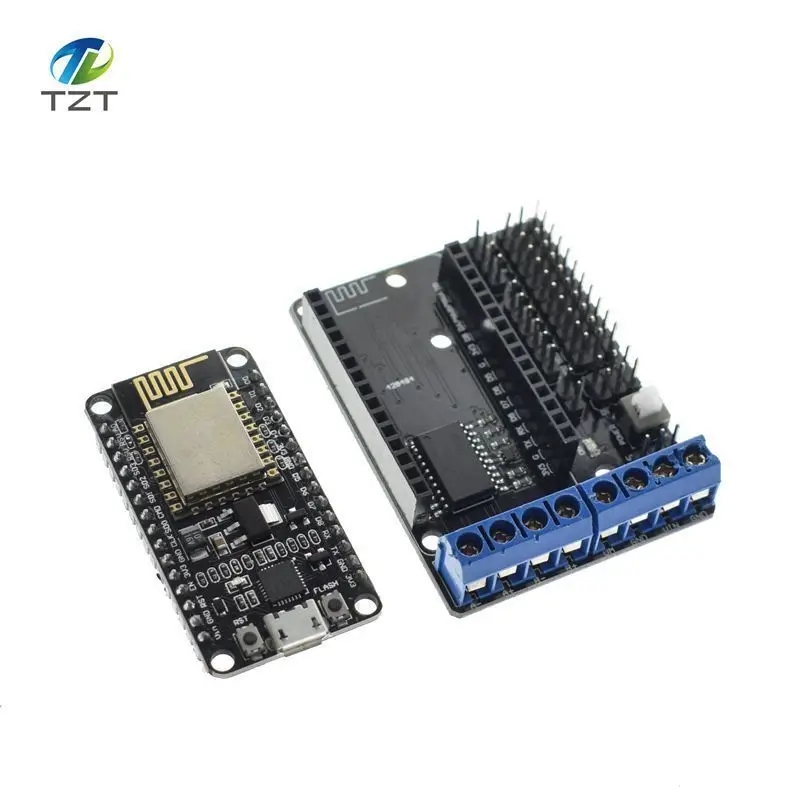 TZT NodeMCU щит для платы двигателя L293D ESP 12E ESP8266 esp Набор diy rc игрушка wifi умный