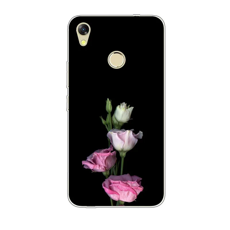 Infinix Hot 5 X559 Case Silicon Blue plum Painting Soft TPU Back Cover for Hot5 X559C Phone protect cases shell |