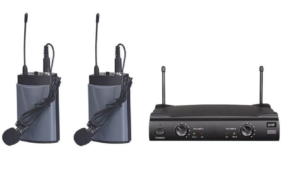 Двухканальный беспроводной петличный микрофон Bolymic Pro UHF Для Shure UT4 | Электроника