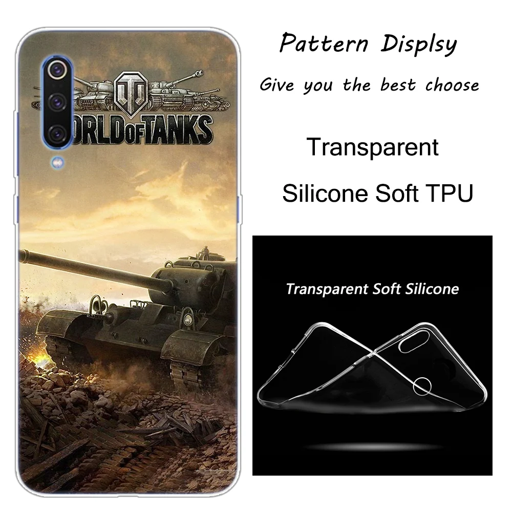 007 Горячая world of tanks силиконовый чехол для Xiaomi Pocophone F1 9T 9 9SE 8 A2 Lite A1 A2 Mix3 Redmi K20 7A Note 4 4X5 6 7 Pro S2 крышка - Цвет: 007