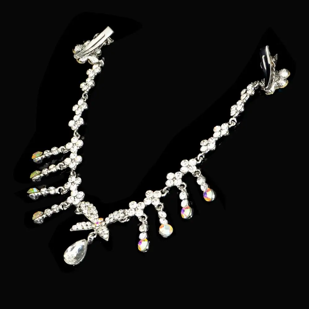 Милый детский ободок для волос со стразами девочек заколка принцессы цепочка