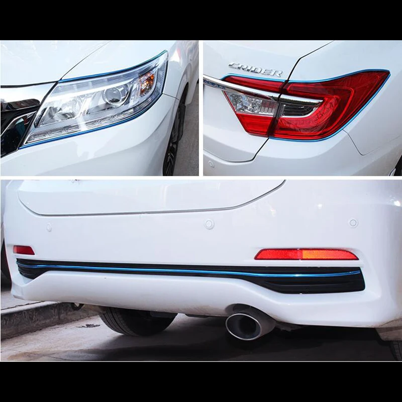 Автомобильные декоративные полосы центральные хромированные обычные полоски