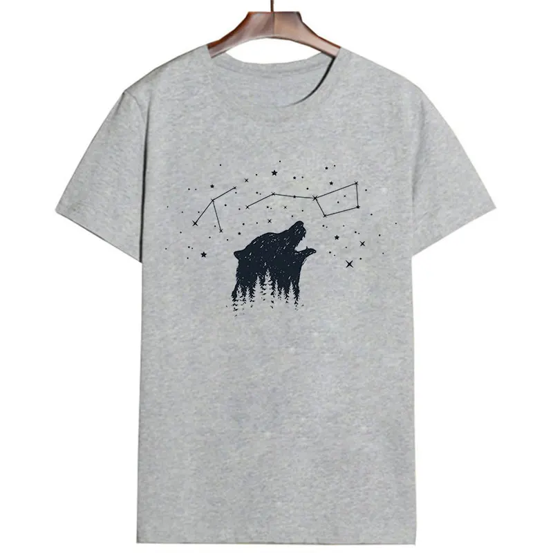 Vintage Vogue Whale Tail Printed Gothic Tshirt Cosmic Belief Harajuku Summer Tops T Shirt Women Vintage Streetwear Vegan T-shirt