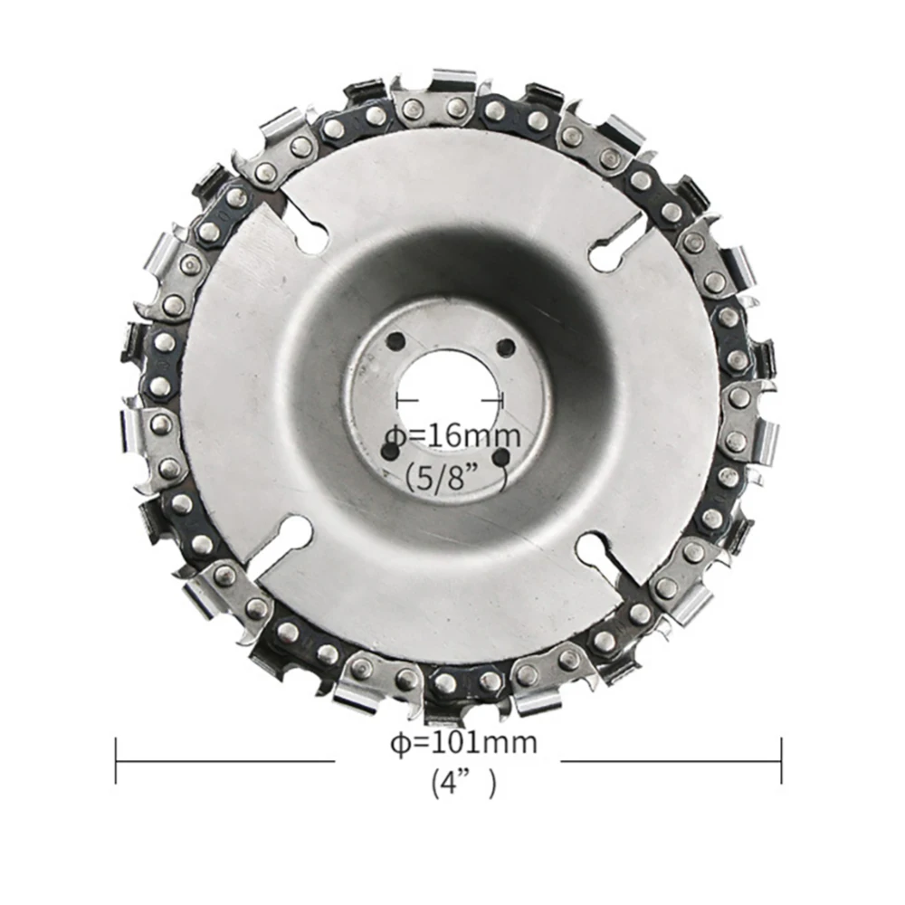 4 дюймовая цепная дробилка цепных пил диск деревообрабатывающий пластина цепи инструмент Мульти-функциональная древесина резьба диск угол шлифовальный инструмент
