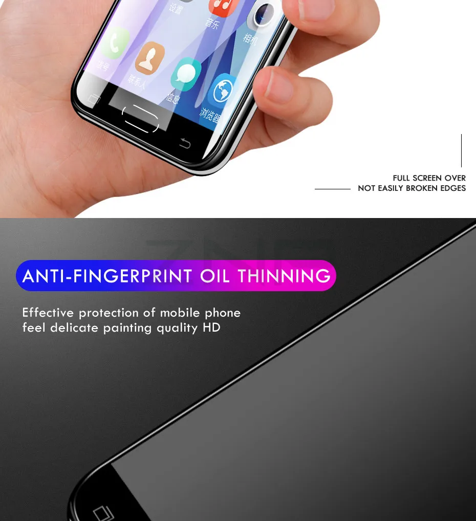 ZNP 3 шт. закаленное Стекло для samsung Galaxy A7 A9 A5 J6 A6 A8 J4 Plus Экран защитная пленка 9H 2.5D Стекло пленка на samsung J6