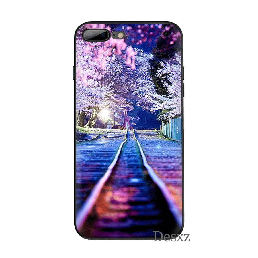 Чехол для мобильного телефона iPhone 6 6s 7 8 Plus 11 Pro X XS Max 5 5S SE чехол с розовым деревом |