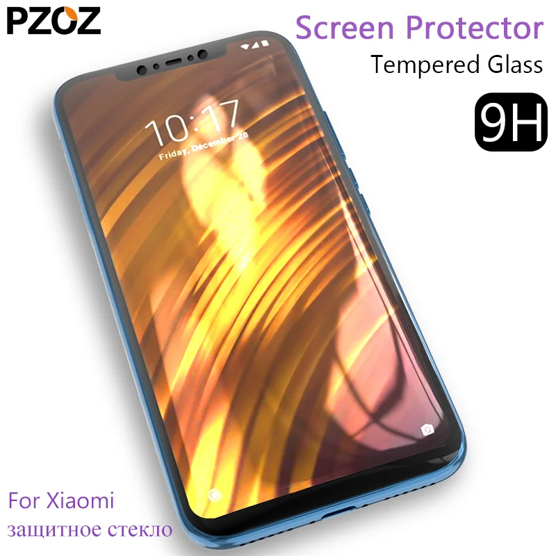 Закаленное стекло PZOZ для Xiaomi mi 8 9 cc9 Redmi 5a защитная пленка экрана Pocophone F1 6a Mi A2 Lite Note 5