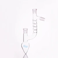 pear shaped fractionation flaskcapacity 50mljoint 2429distilling flask pear shapewith thorn tube standard ground mouth