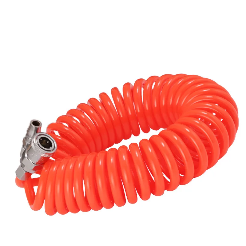 pneumatic spring pipe PU air hose high pressure with quick couple 15M 8X5mm color random to ship | Инструменты