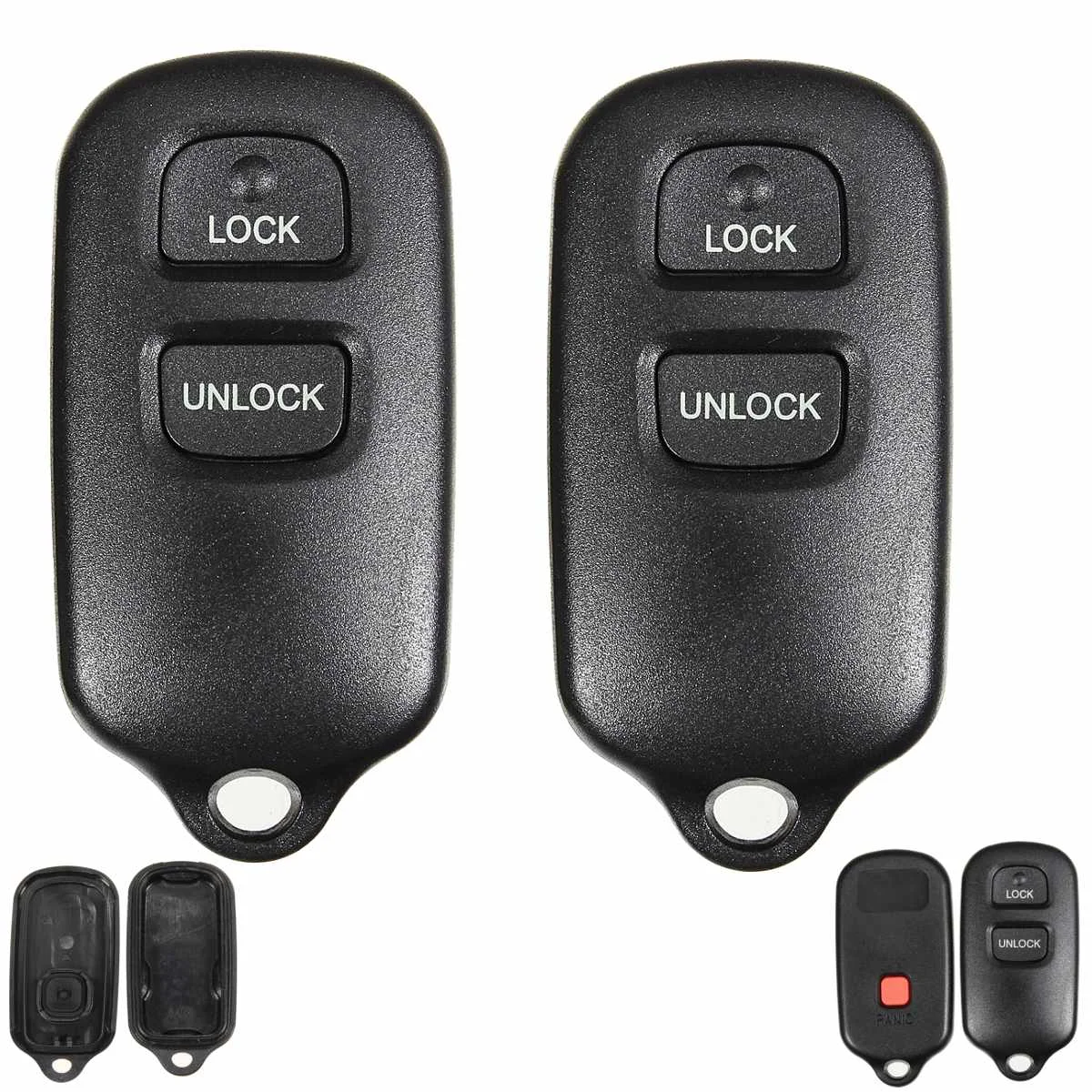 1x/2x HYQ1512Y HYQ12BBX для Toyota Highlander 2001-2007 2+ кнопки паники замена ключа без ключа дистанционного оболочки чехол Fob