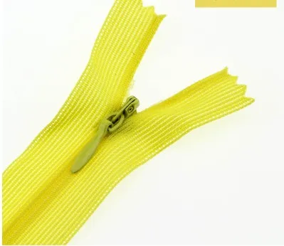 yellow 5 шт./лот 60 см закрытый конец застежки-змейки-невидимки для юбка штаны нейлоновая кружевная молния для DIY Швейные Одежда на застежках-молниях для P051 - Цвет: yellow