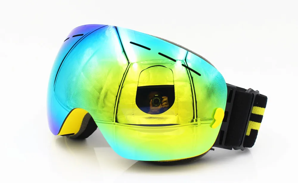Брендовые лыжные очки двойные UV400 слои Анти-туман большой Лыжная маска очки для катания на лыжах мужчины женщины снег сноуборд поляризованные линзы