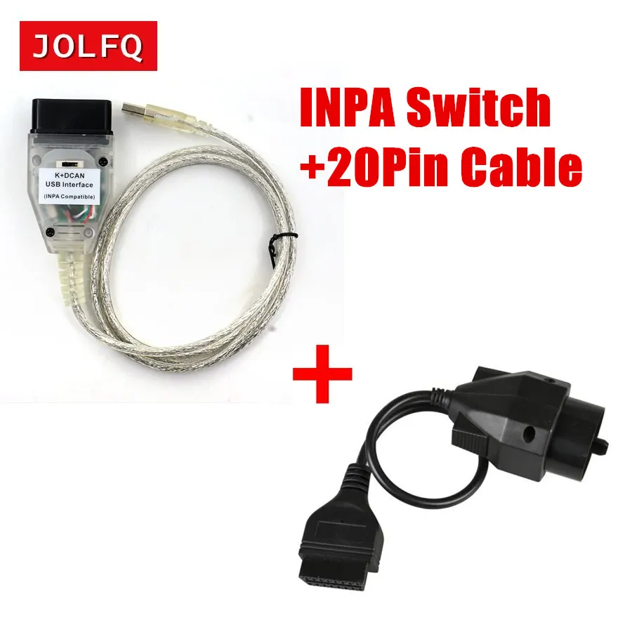 FT232RQ INPA для BMW K + DCAN USB совместимый интерфейс CAN серии 20Pin OBD2 считыватель кодов