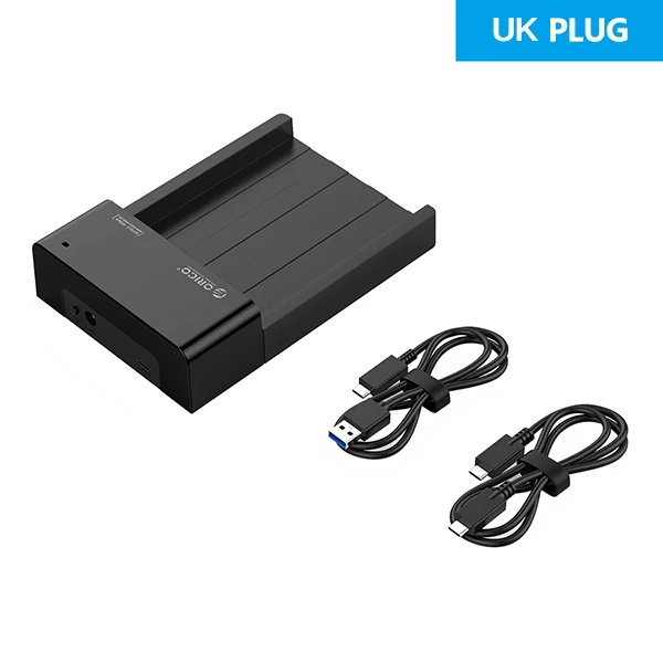 ORICO высокоскоростной HDD Box 2,5 3,5 дюйма HDD чехол SATA для USB 3,1 Gen2 type C SSD адаптер жесткий диск Внешний корпус Чехол - Цвет: UK PLUG