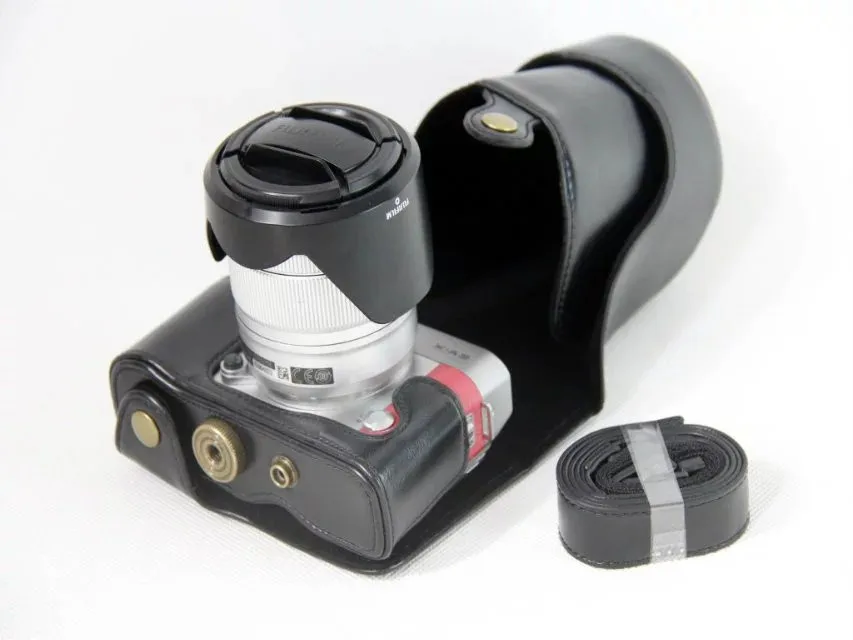 Камера из искусственной кожи чехол для Fujifilm Fuji XA3 X-A3 камера сумка с плечевым ремнем