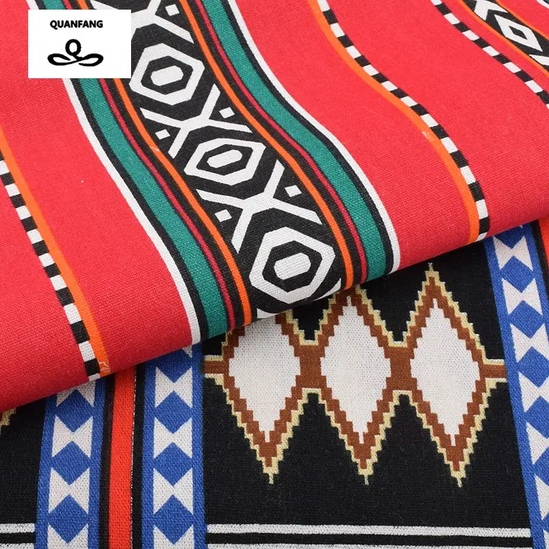 Хлопчатобумажная льняная ткань с принтом для лоскутного шитья сделай сам диван