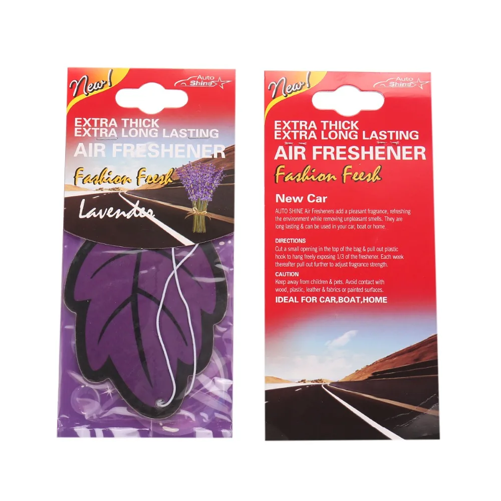 6 шт./лот подвесной автомобильный освежитель воздуха ванильный