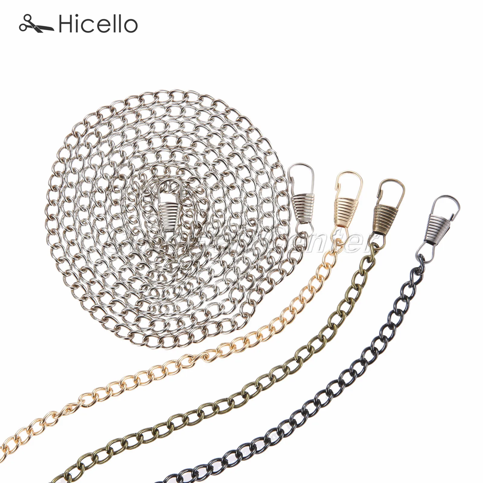 Металлический ремешок для сумки 120 см пряжки тонкая цепочка женская сумочка