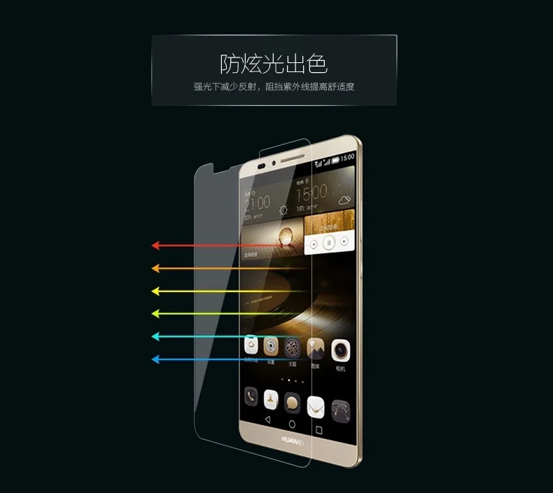 Для huawei Ascend mate 7 8 9 p10 p10plus Honor 7 8 5c 6x v9 защитная пленка из закаленного стекла 2.5D с закругленными краями 9H