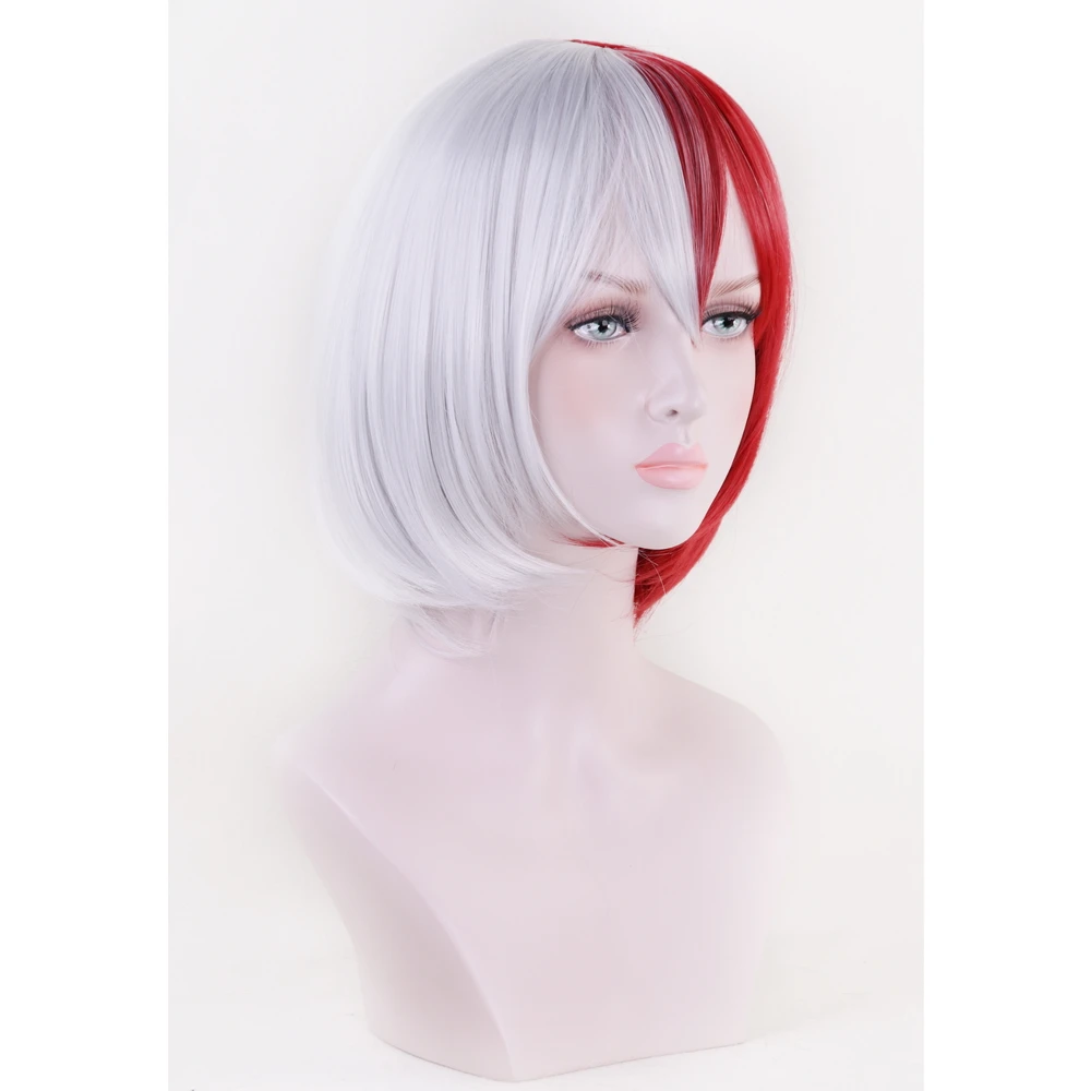 Аниме Boku no Hero Academy Todoroki Shoto косплей костюм парик мой герой Academy для мужчин и женщин синтетические волосы парики+ парик колпачок