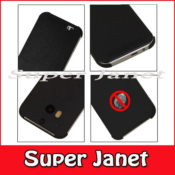 200 шт./лот 1:1 Официальный Дизайн сна Авто Смарт Флип кожаный чехол Dot View Case для HTC One