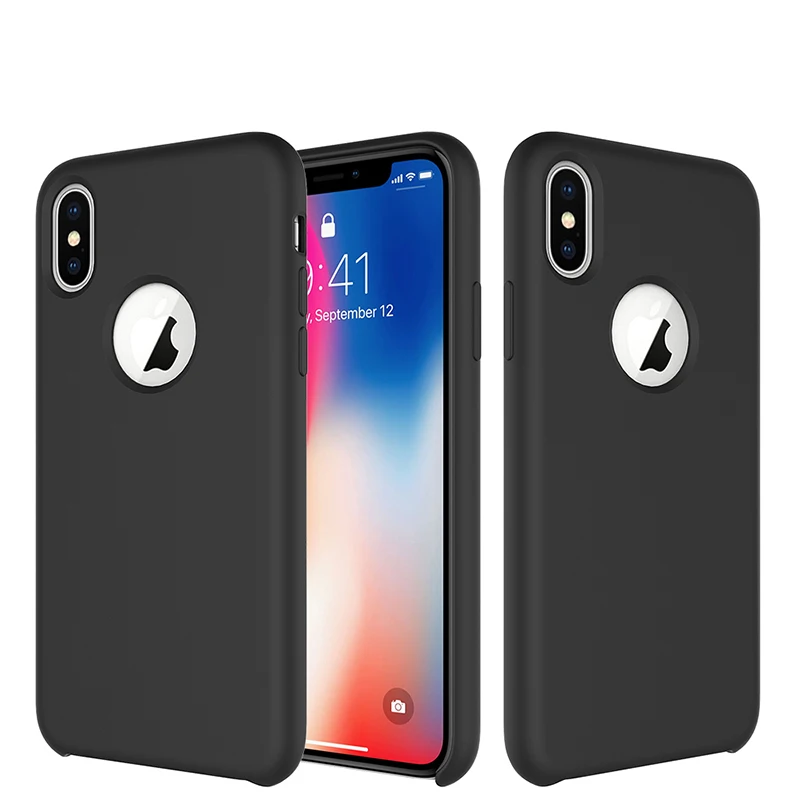 Blucub официальный стиль жидкий силиконовый чехол для iPhone X противоударные